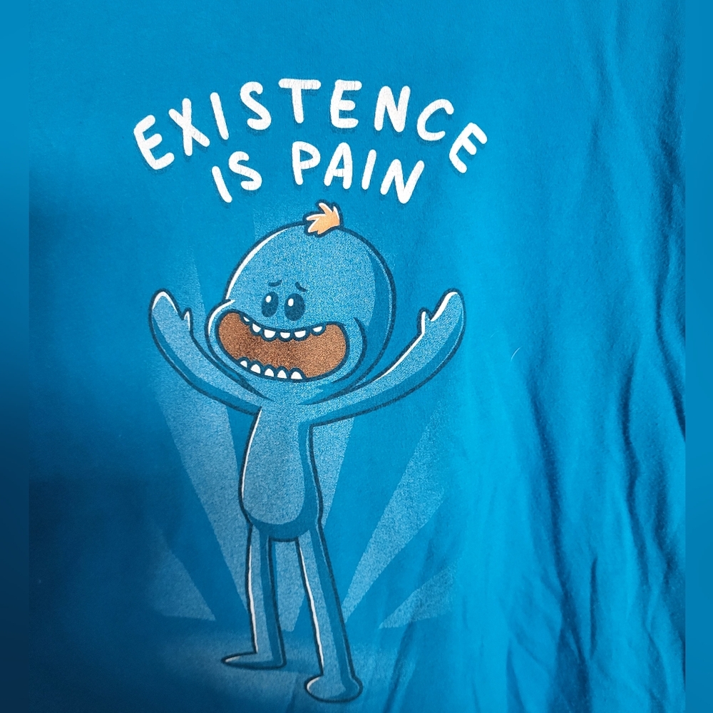 Rick And Morty Blue Graphic T-Shirt